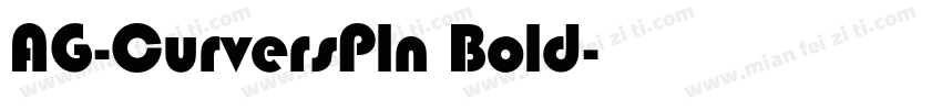 AG-CurversPln Bold字体转换
